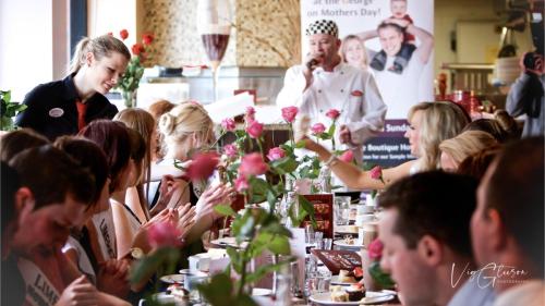 The Limerick Rose at The George | Table setting enjoying desert | EVENT PHOTOGRAPHY | The George Restaurant and Hotel Limerick 